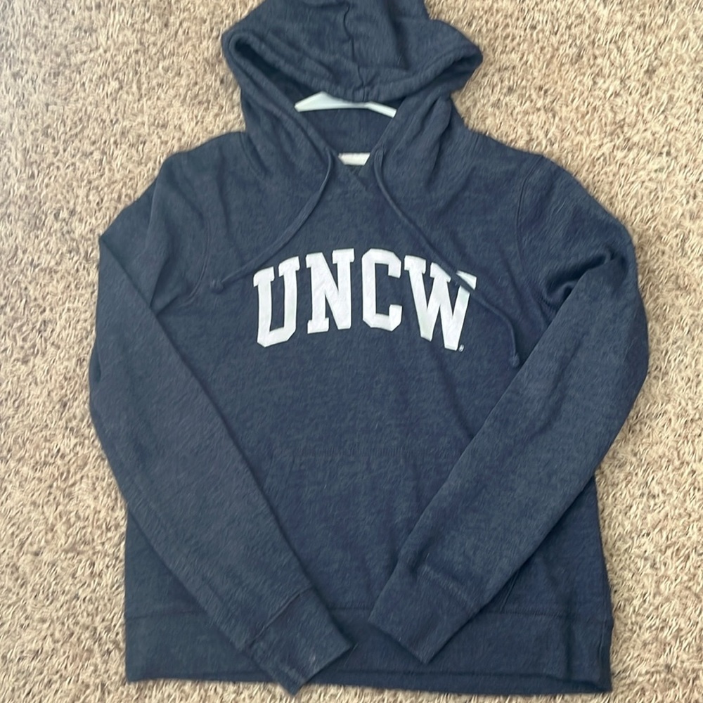 UNCW blue heather hoodie